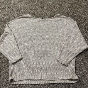 Lulus Oversized boho lounge Womens M cream brown boat Neck long Sleeve